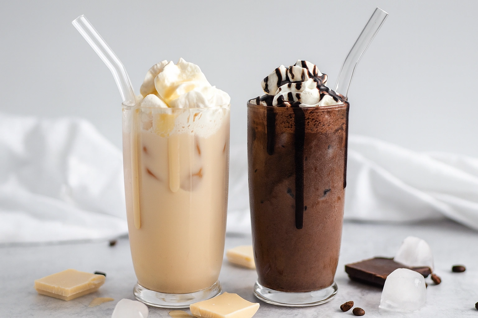 Berliner Kaffeerösterei Kaffeerezept Schokoladen Mocha mit Espresso und Schokolade - Hintergrund